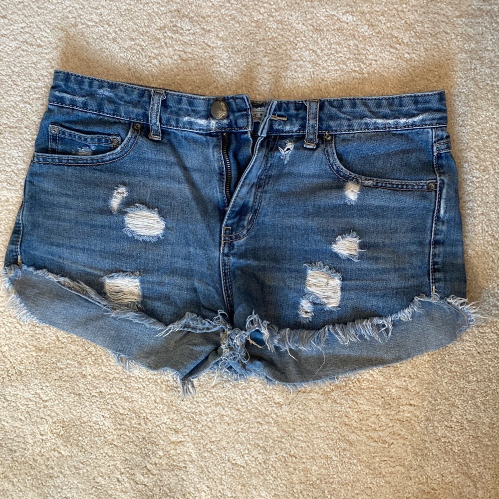 Free People Denim shorts
